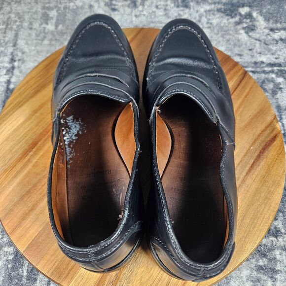Allen Edmonds Randolph Black Leather Penny Loafers Shoes Men\'s Size 9.5 D main image 9